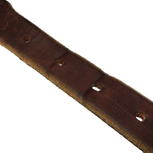 ORION LEATHER COMPANY Belt Largemouth Bass Concho Brown Antique Silver Finish - Picture 10 of 15